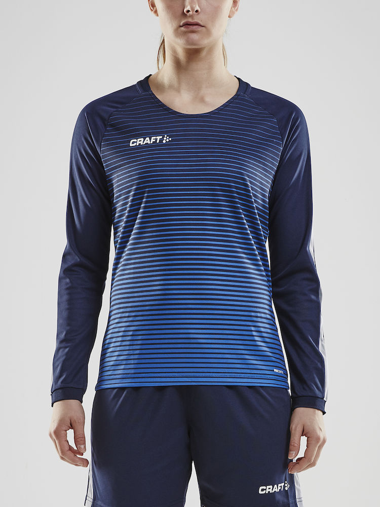 Pro Control Stripe Jersey LS W navy/cobolt - 1