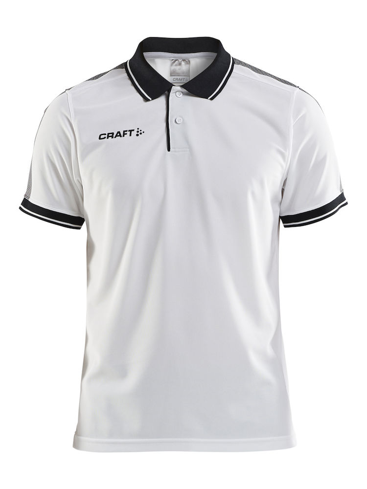 Pro Control Poloshirt M white/black - 0