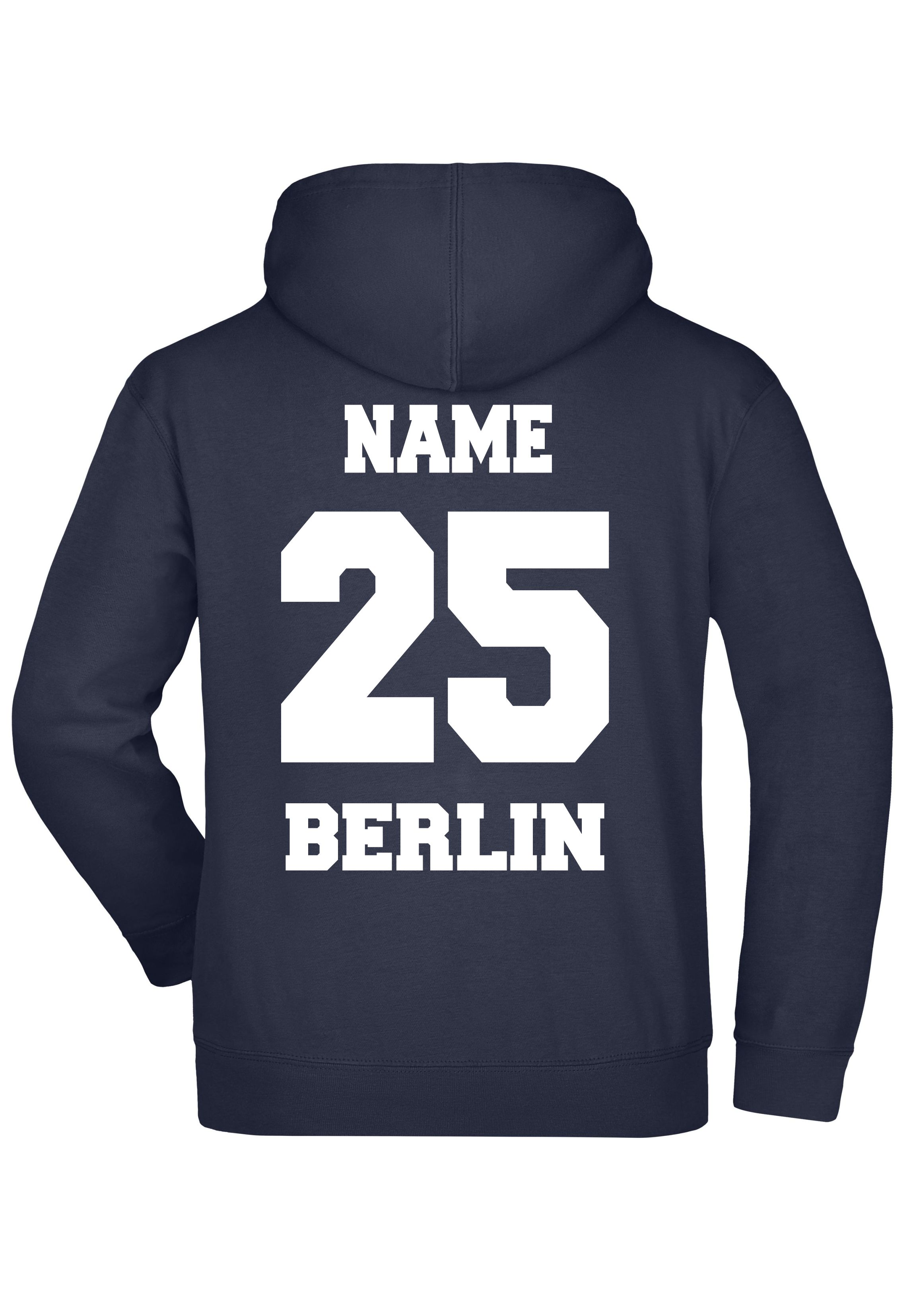 Hooded Sweatshirt Lacrosse Berlin mit Spielername 4a