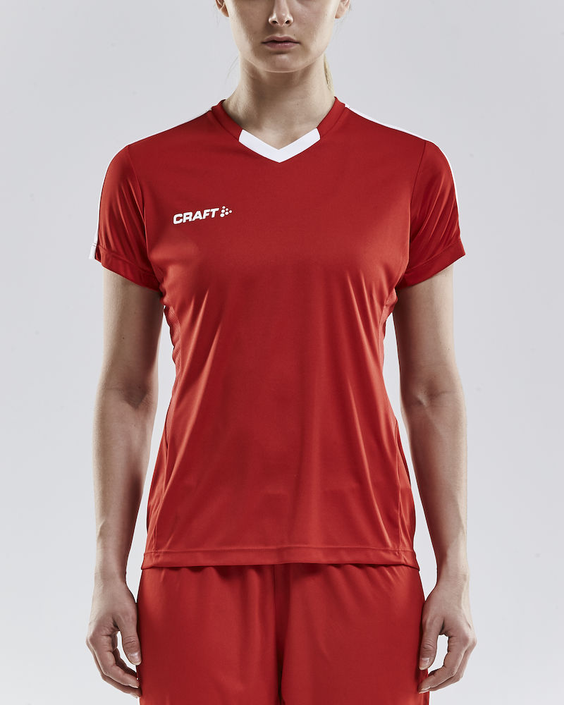 PROGRESS Jersey Contrast WMN bright red - 1