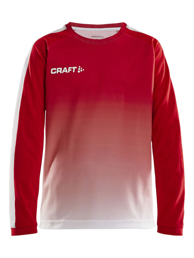 Pro Control Fade Jersey LS Jr bright red/white - 0