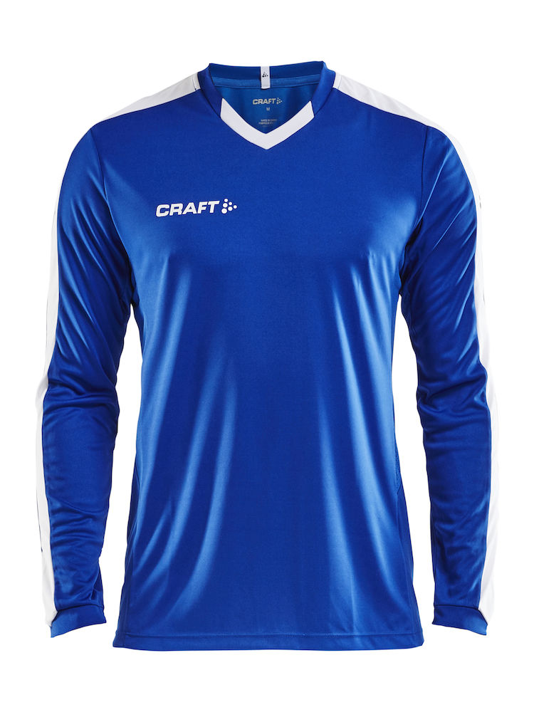 Progress Jersey Contrast LS M club cobolt/white - 0