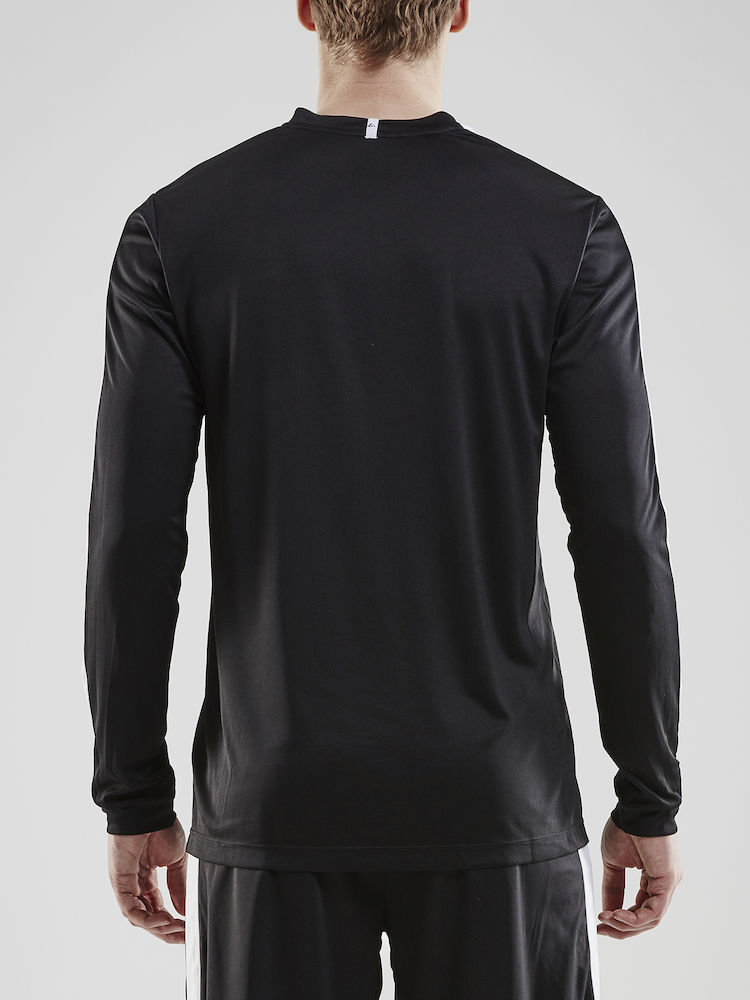 Progress Jersey Contrast LS M black/white - 2