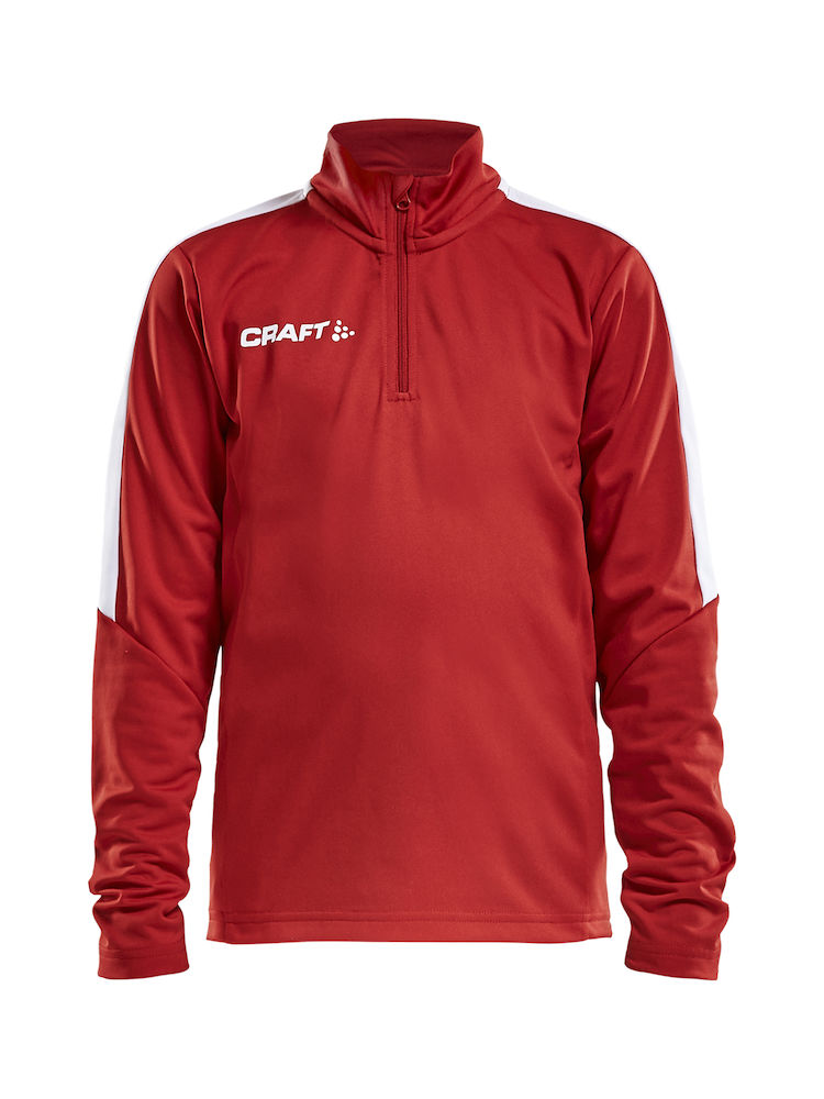 PROGRESS Halfzip LS Tee JR bright red - 0