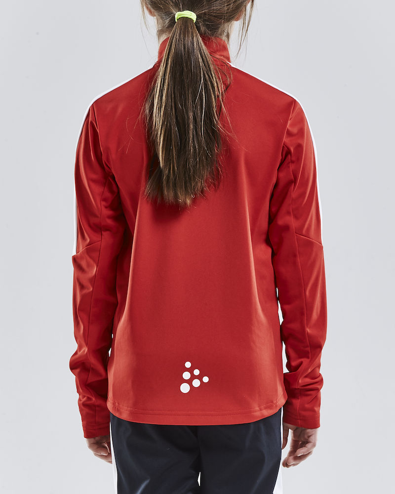 PROGRESS Halfzip LS Tee JR bright red - 2