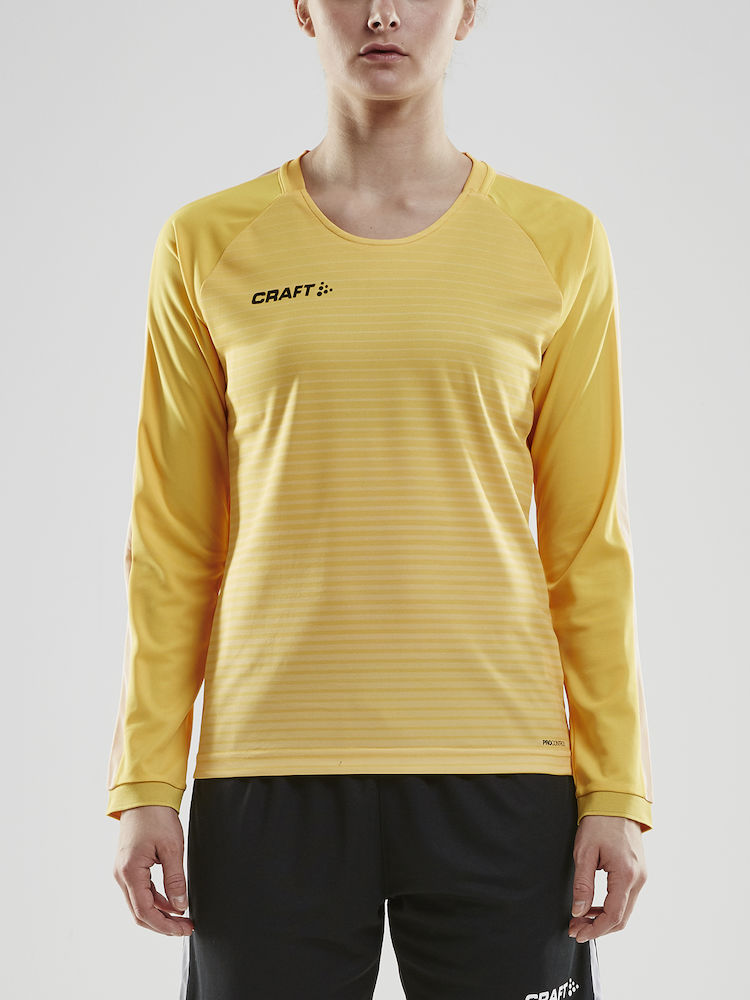 Pro Control Stripe Jersey LS W yellow/flumino - 1