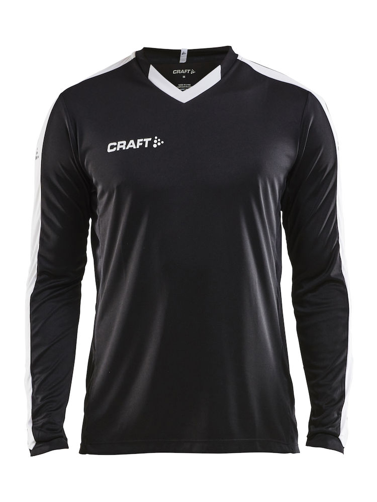 Progress Jersey Contrast LS M black/white - 0