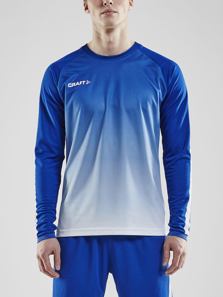Pro Control Fade Jersey LS M cobolt/white - 1
