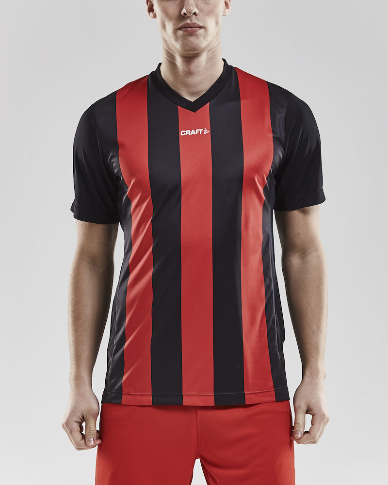 PROGRESS Jersey Stripe Men black/bright red - 1