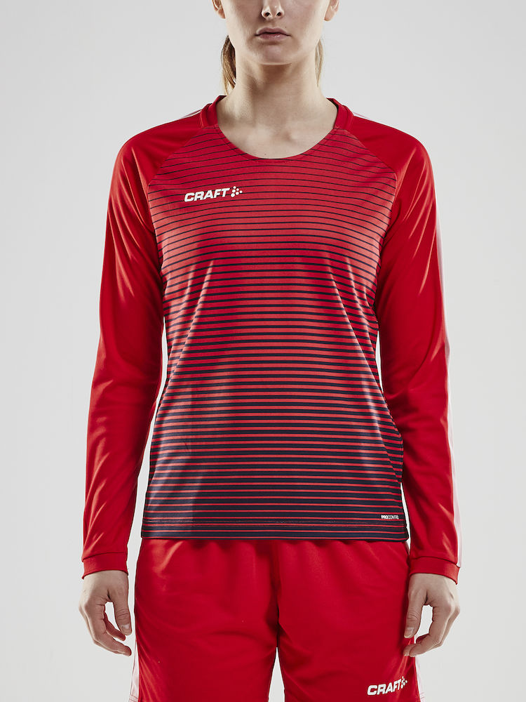 Pro Control Stripe Jersey LS W bright red/navy - 1