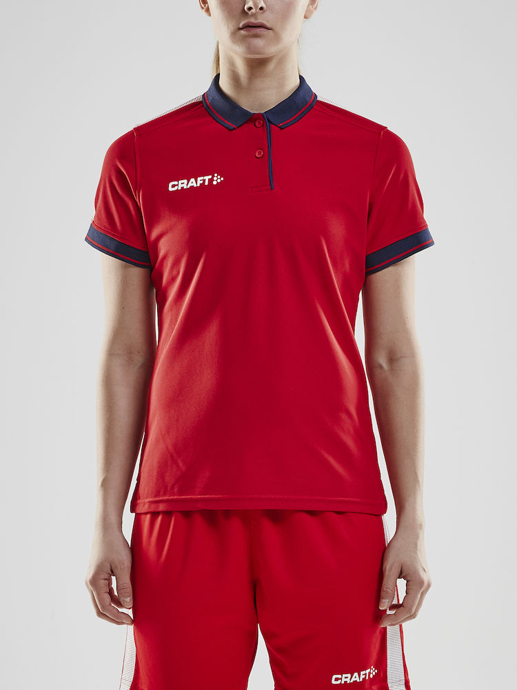 Pro Control Poloshirt W bright red/navy - 1