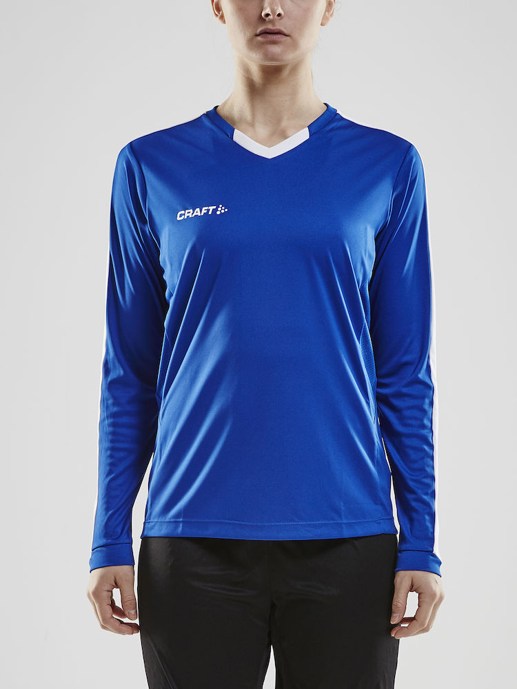 Progress Jersey Contrast LS W club cobolt/white - 1