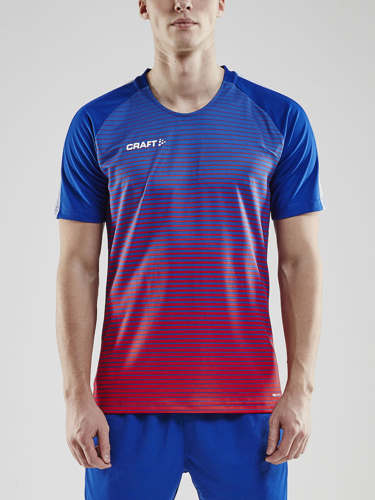 Pro Control Stripe Jersey M cobolt/bright red - 1
