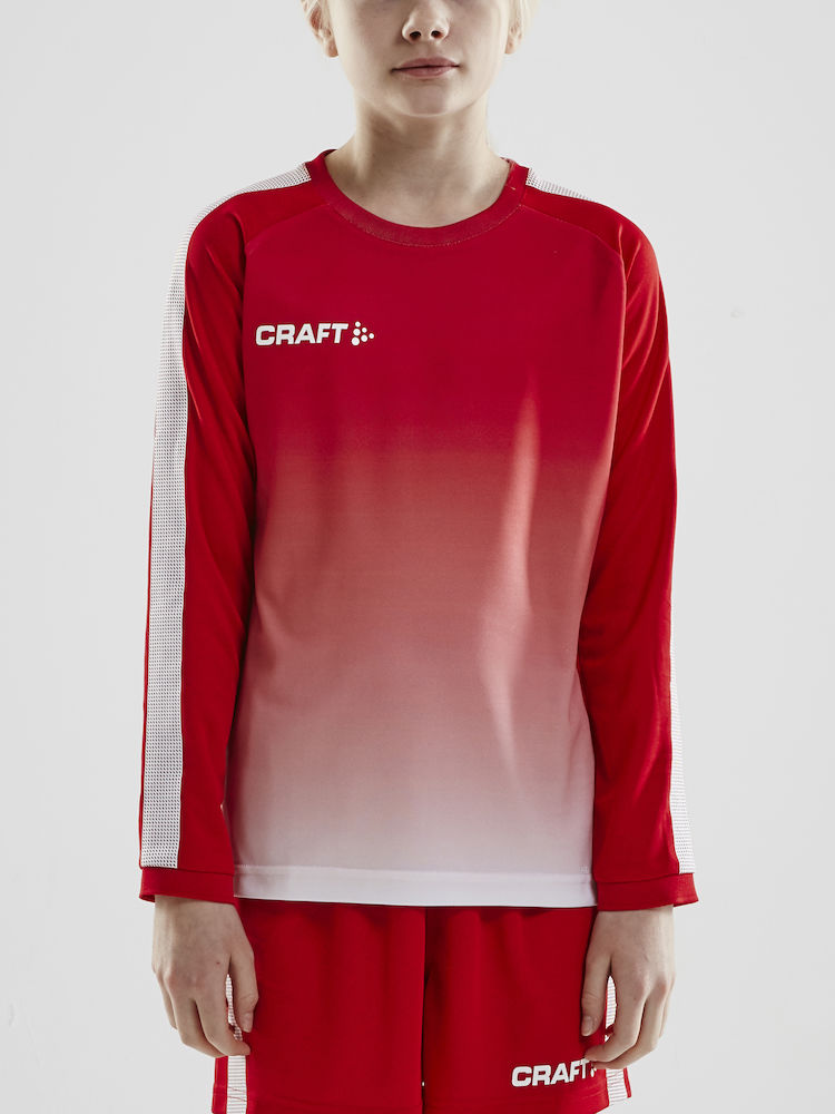 Pro Control Fade Jersey LS Jr bright red/white - 1