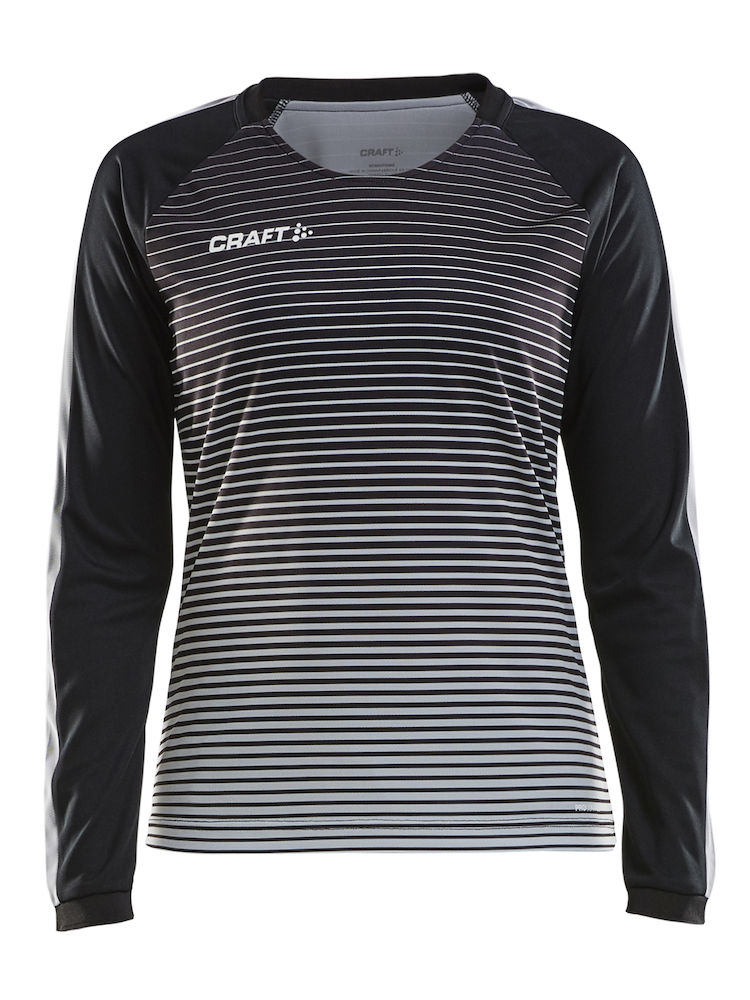 Pro Control Stripe Jersey LS W black/platinum - 0