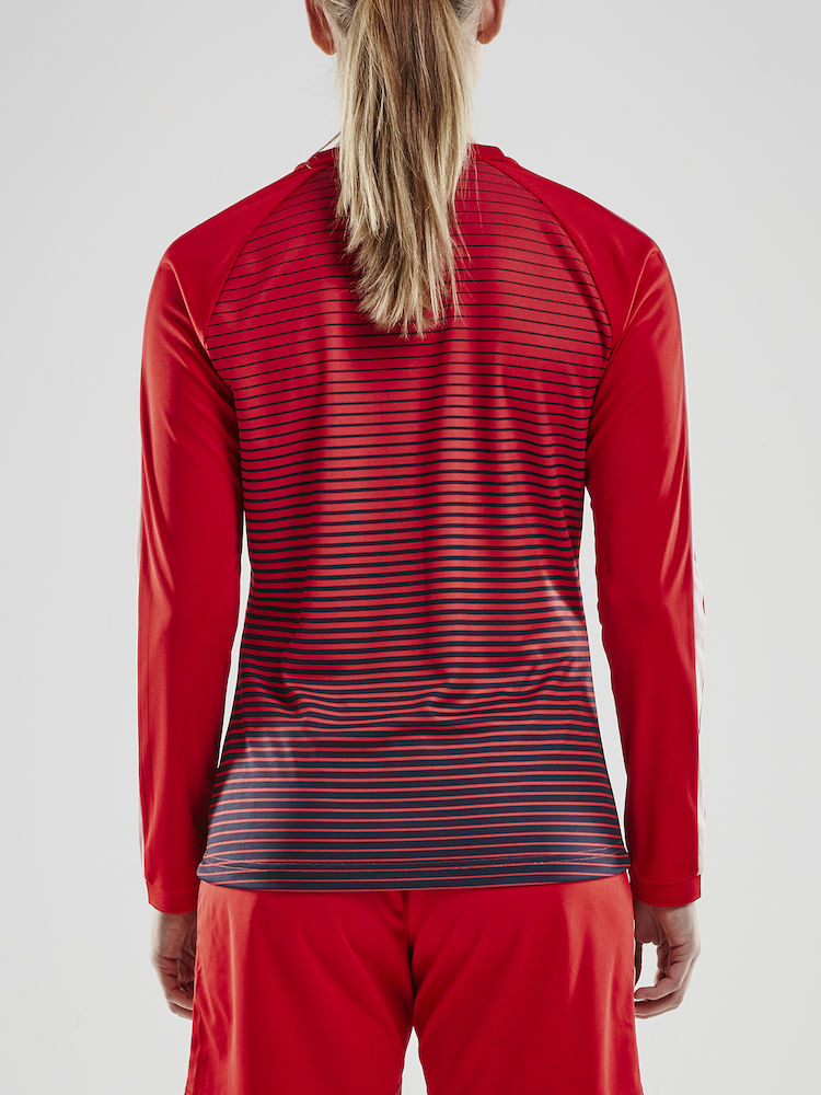 Pro Control Stripe Jersey LS W bright red/navy - 2