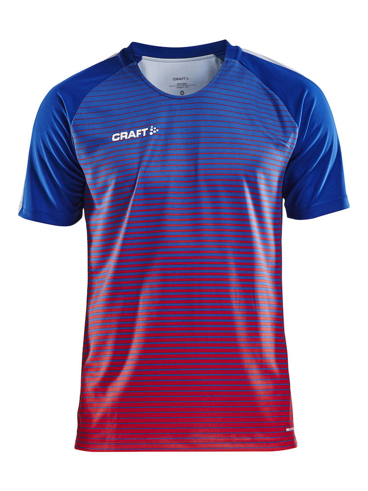 Pro Control Stripe Jersey M cobolt/bright red - 0