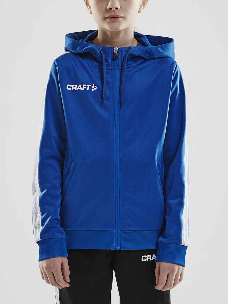Pro Control Hood Jacket Jr cobolt/white - 1