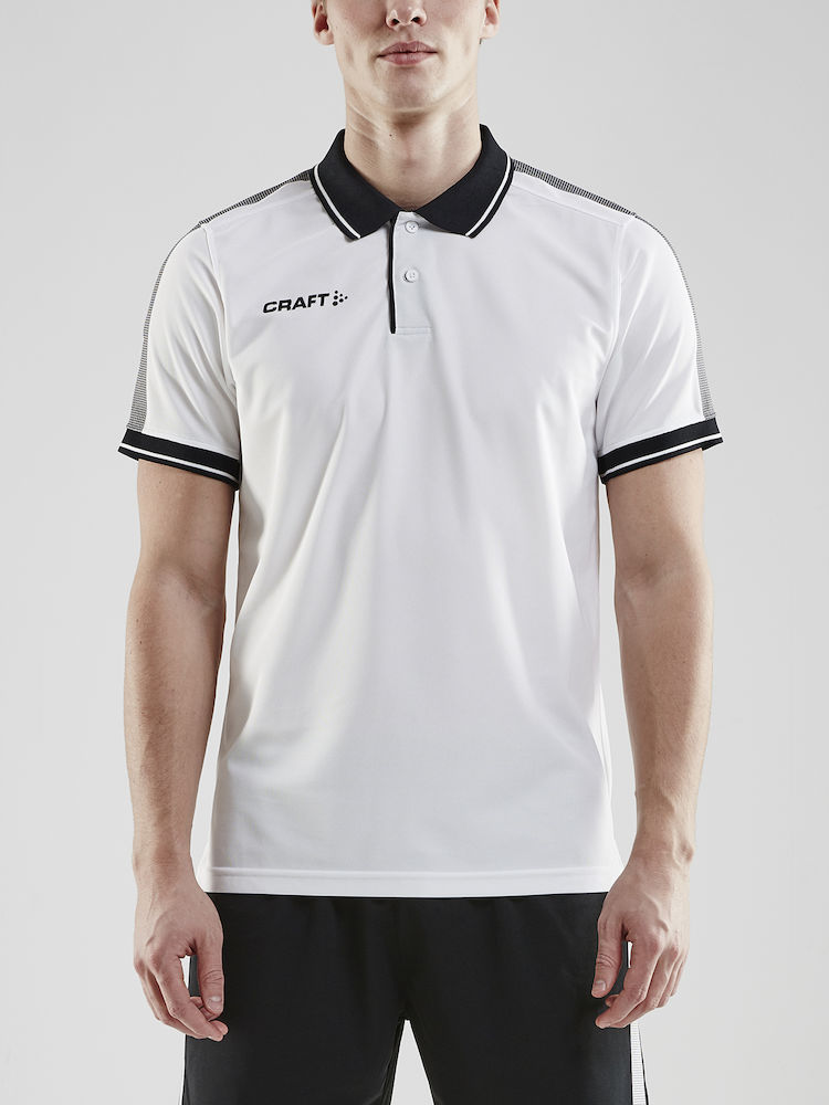 Pro Control Poloshirt M white/black - 1