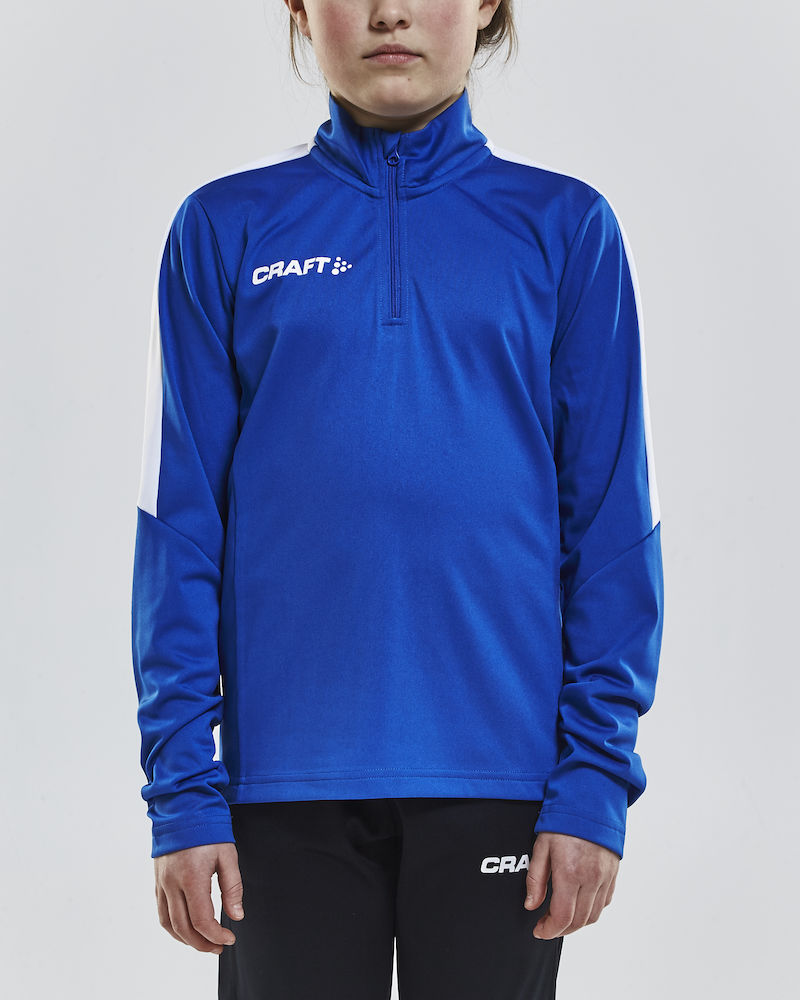 PROGRESS Halfzip LS Tee JR royal blue - 0