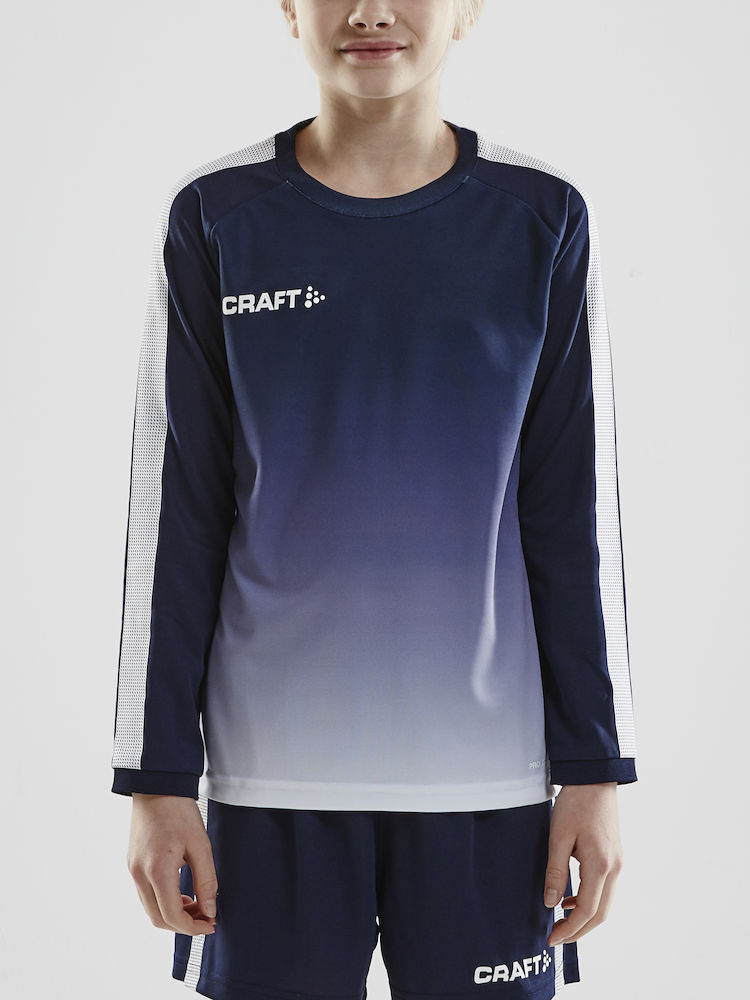 Pro Control Fade Jersey LS Jr navy/white - 1