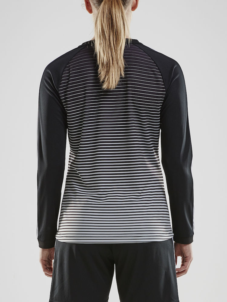 Pro Control Stripe Jersey LS W black/platinum - 2