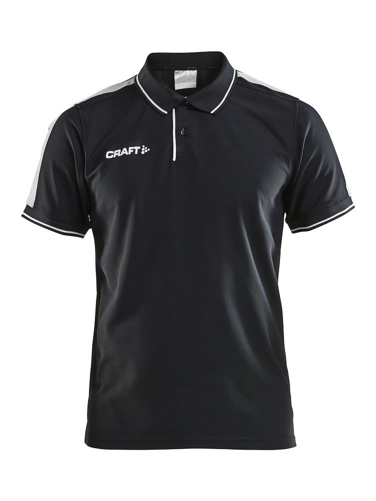 Pro Control Poloshirt M black/white - 0