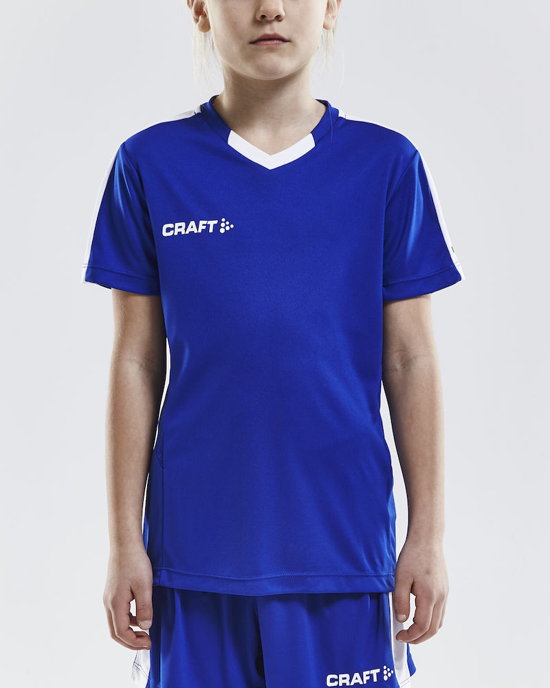 PROGRESS Jersey Contrast JR club cobolt/white - 1