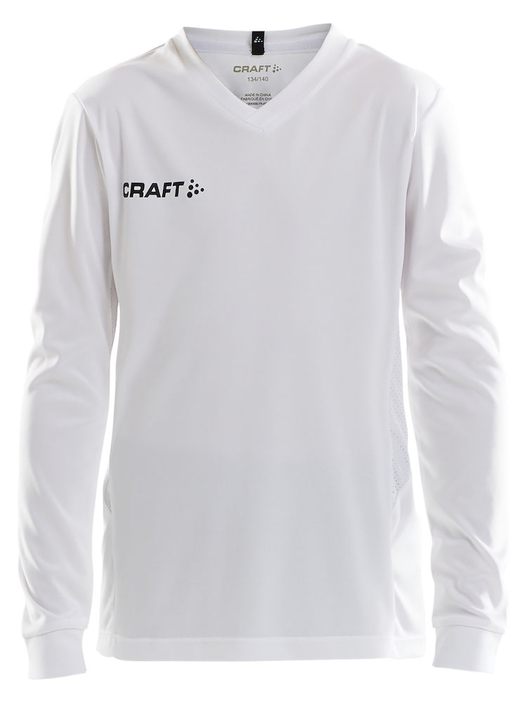 Squad Jersey Solid LS Jr white - 0