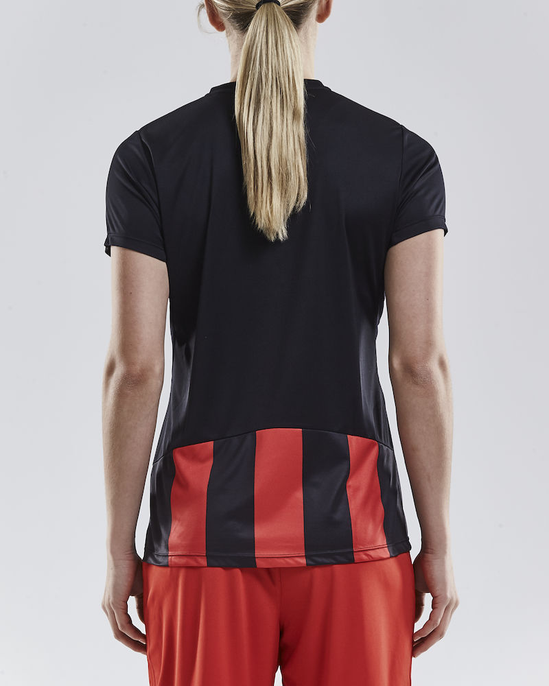 PROGRESS Jersey Stripe WMN black/bright red - 2