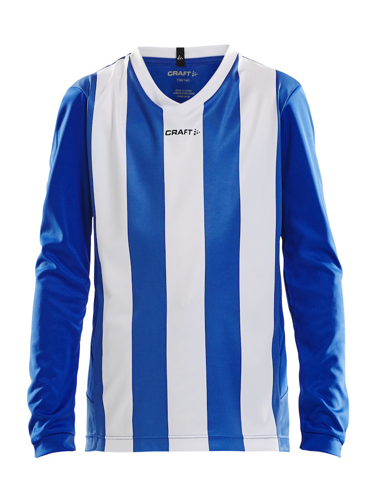 Progress Jersey Stripe LS Jr club cobolt/white - 0