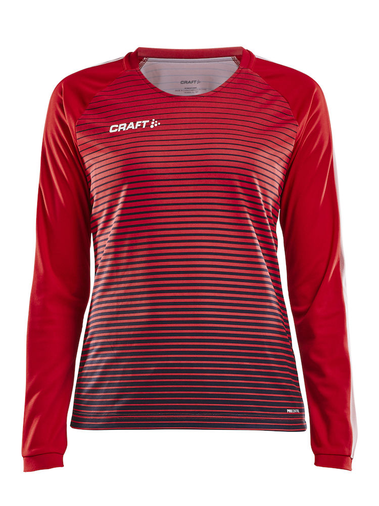 Pro Control Stripe Jersey LS W bright red/navy - 0