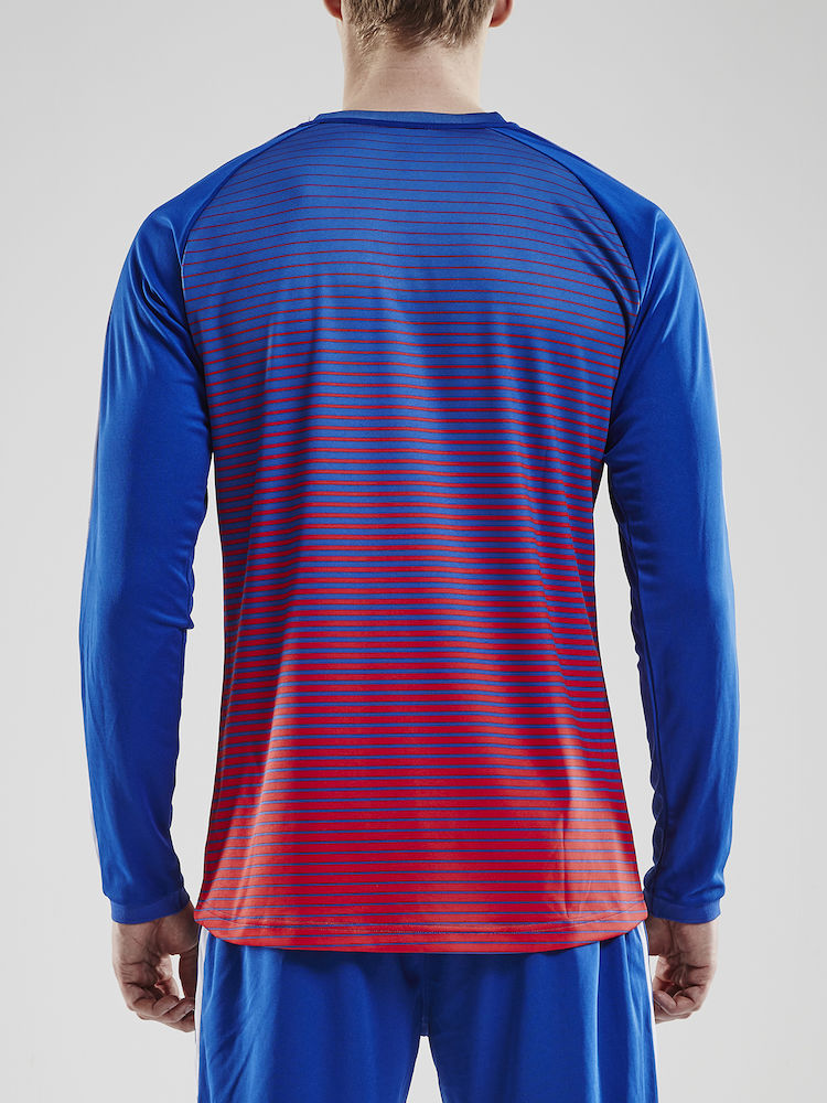 Pro Control Stripe Jersey LS M cobolt/bright red - 2