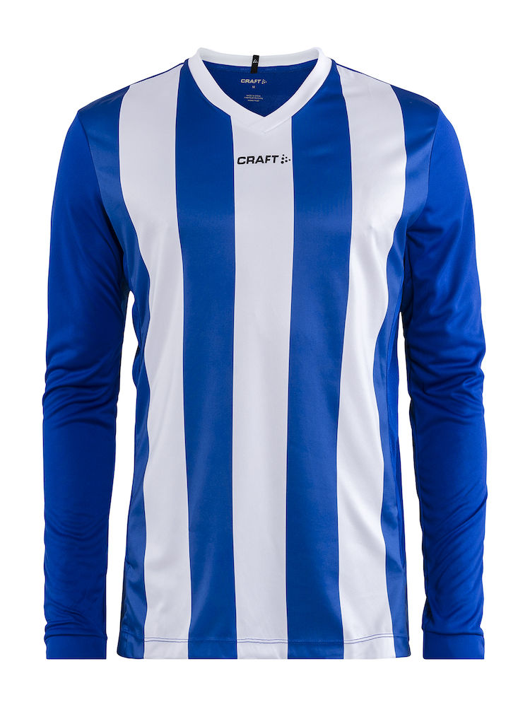 Progress Jersey Stripe LS M club cobolt/white - 0