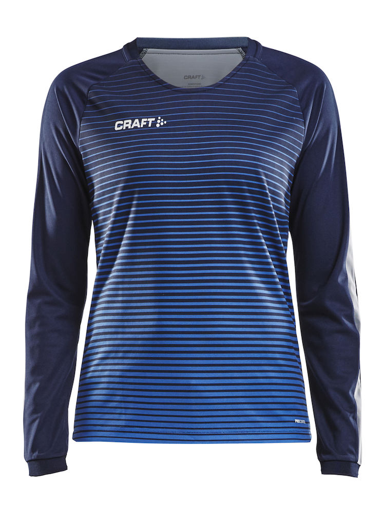 Pro Control Stripe Jersey LS W navy/cobolt - 0