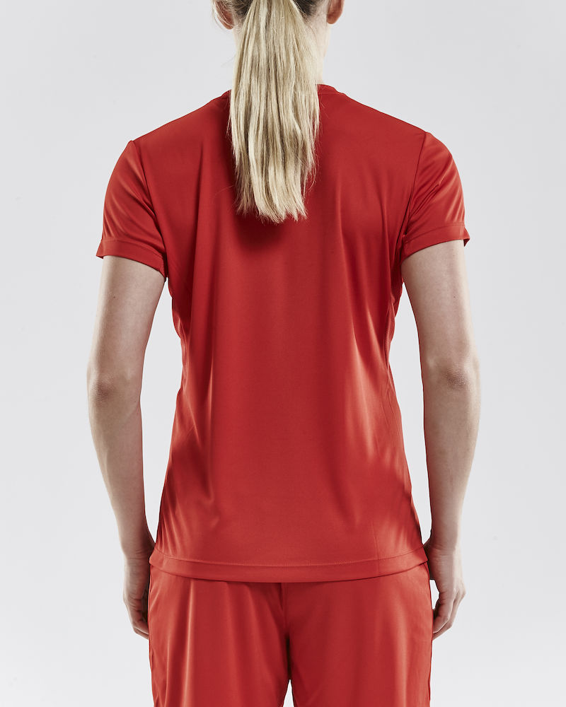 SQUAD Jersey Solid WMN bright red/white - 2