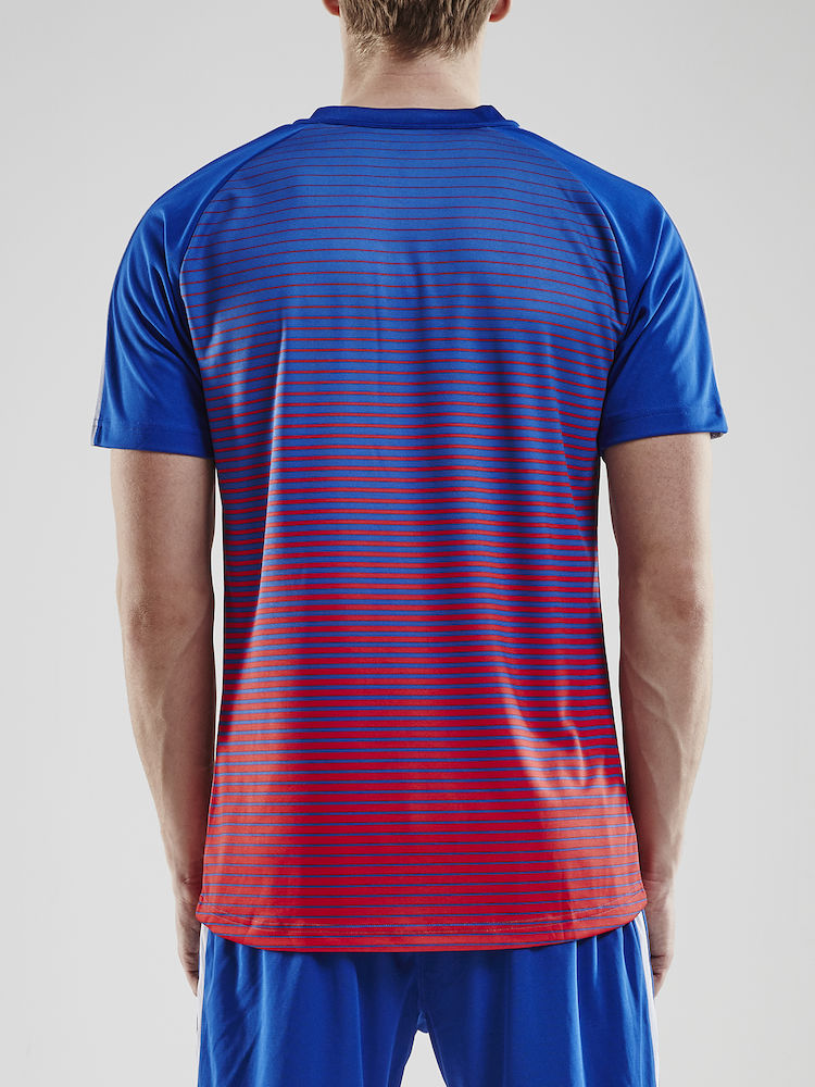 Pro Control Stripe Jersey M cobolt/bright red - 2