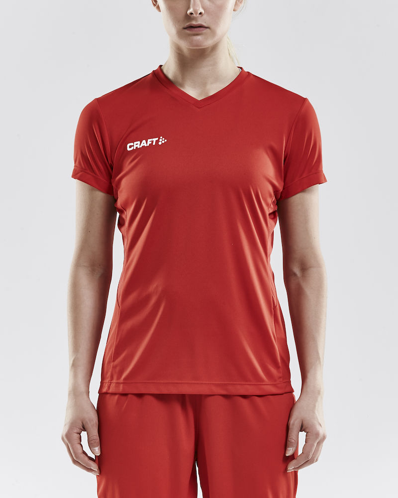 SQUAD Jersey Solid WMN bright red/white - 1