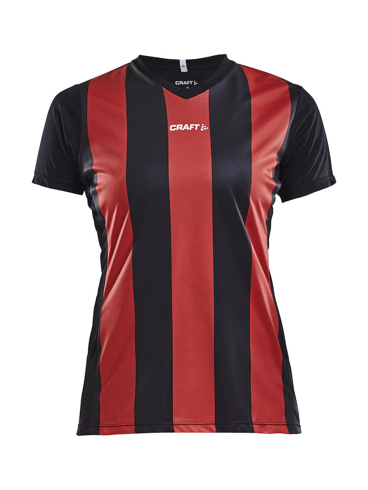 PROGRESS Jersey Stripe WMN black/bright red - 0