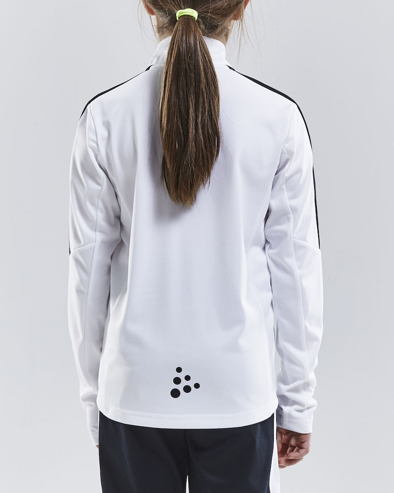 PROGRESS Halfzip LS Tee JR white - 2