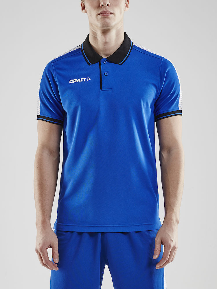 Pro Control Poloshirt M cobolt/black - 1